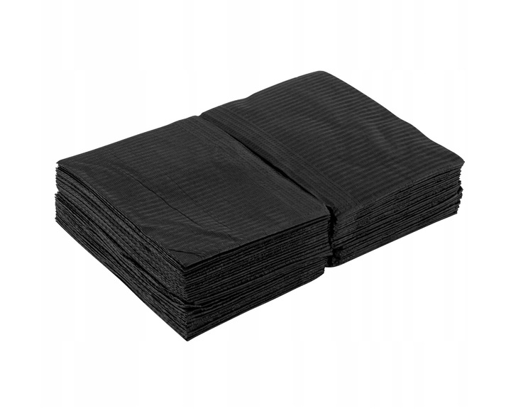 PODKŁAD medyczny PODFOLIOWANY SERWETA MEDYCZNA 33cm x 45cm CZARNA 50 sztuk Wyrób medyczny nie